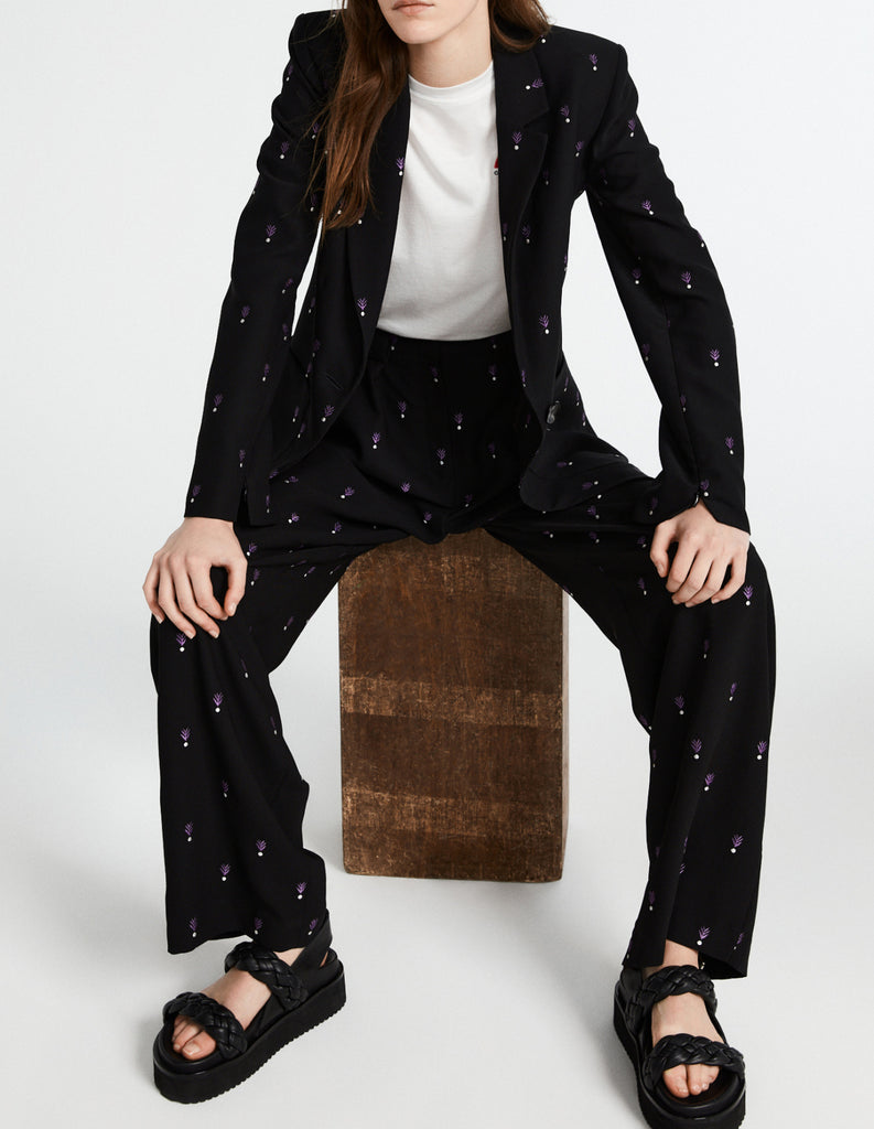 Claudie Pierlot - Veste Imprimée Vicomte - Noir