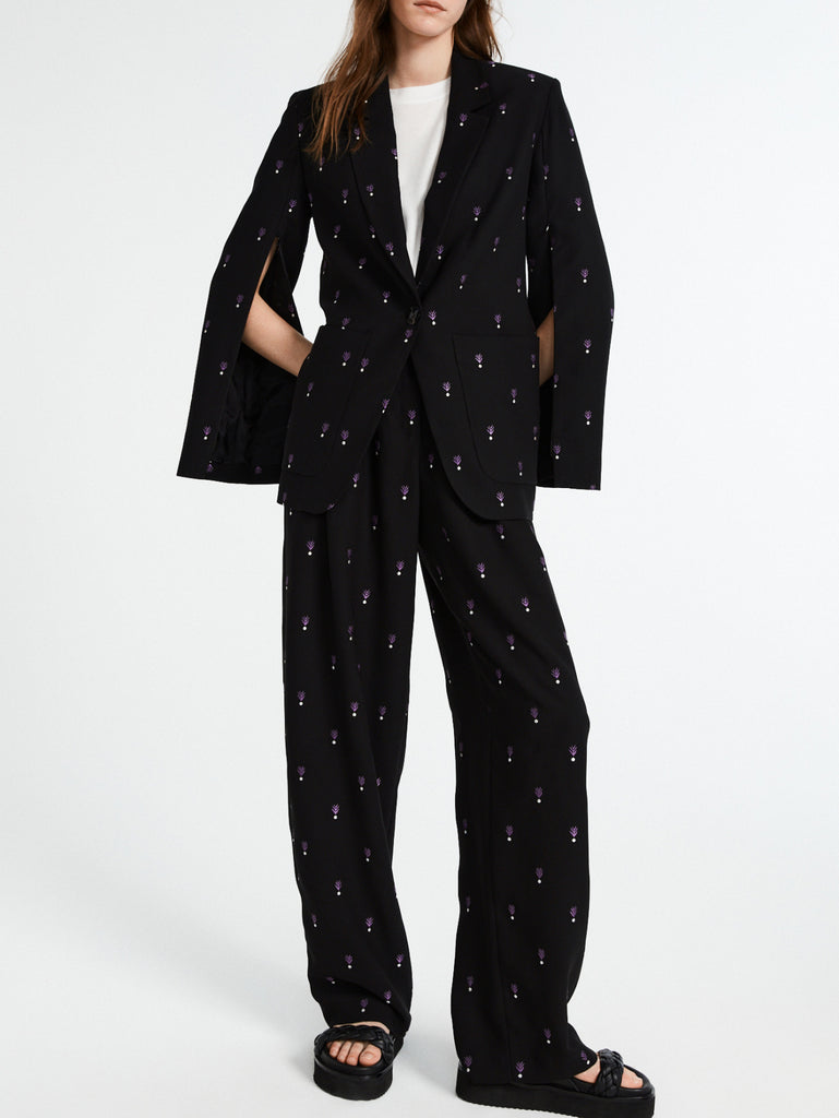 Claudie Pierlot - Veste Imprimée Vicomte - Noir
