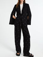 Claudie Pierlot - Veste Imprimée Vicomte - Noir
