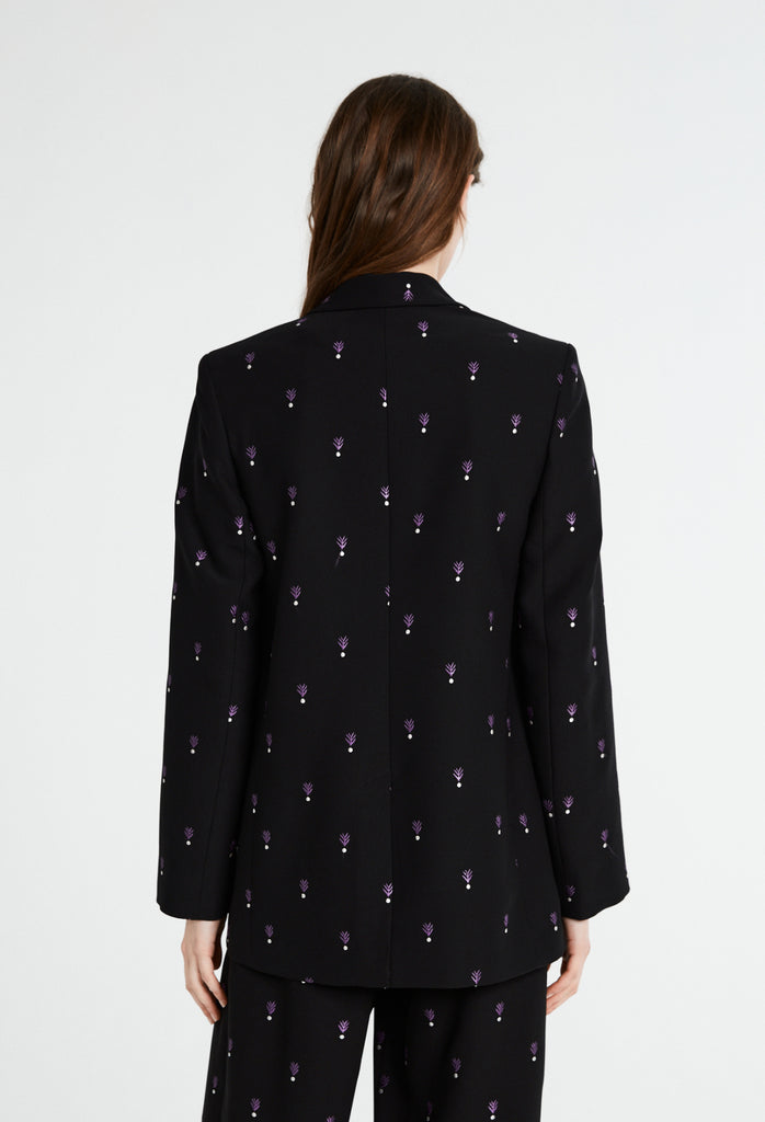 Claudie Pierlot - Veste Imprimée Vicomte - Noir