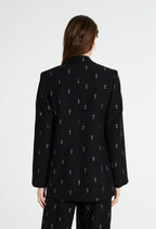 Claudie Pierlot - Veste Imprimée Vicomte - Noir