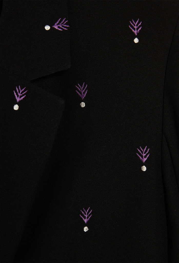 Claudie Pierlot - Veste Imprimée Vicomte - Noir