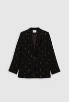 Claudie Pierlot - Veste Imprimée Vicomte - Noir