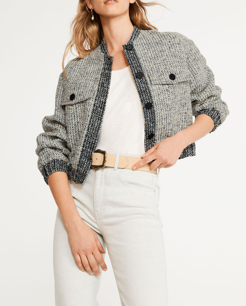 Claudie Pierlot - Bomber En Tweed Volley - Bicolore