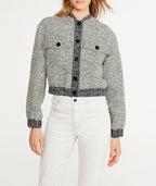 Claudie Pierlot - Bomber En Tweed Volley - Bicolore