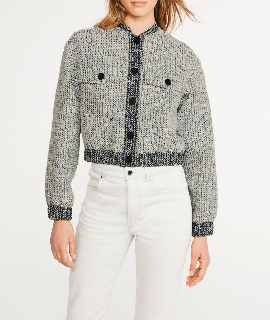 Claudie Pierlot - Bomber En Tweed Volley - Bicolore