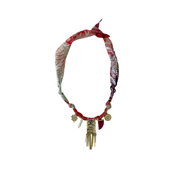 Collier Cosmic Vibes Medaille Carre Oeil