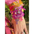 Collier Colombiana Palmier Pierre Cyclamen
