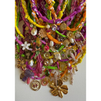 Collier Colombiana Perroquets A Balance Rose