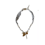Collier Golden Fluo Baton Nacre Blanc