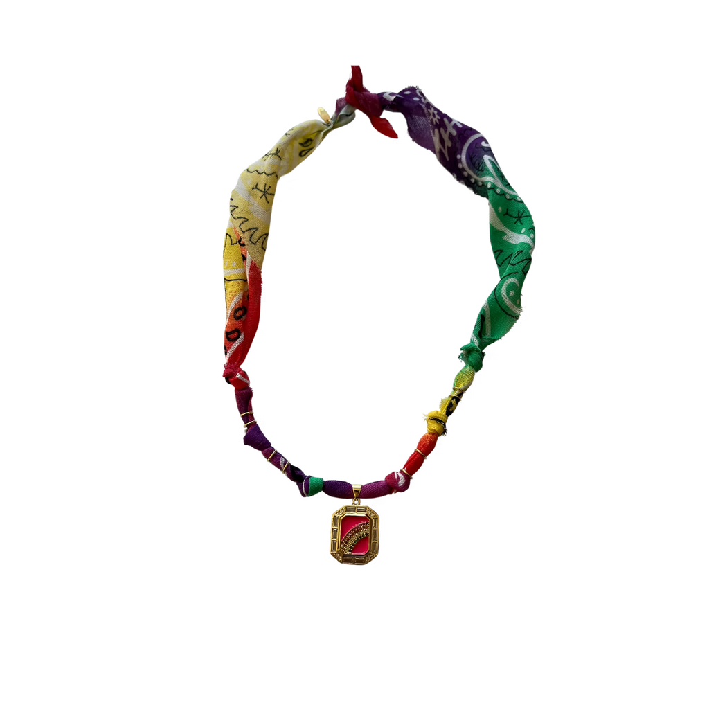 Collier Goodvibes Arc En Ciel Multicolor9 Vert