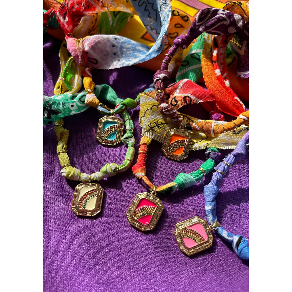 Collier Goodvibes Arc En Ciel Violet Rouge