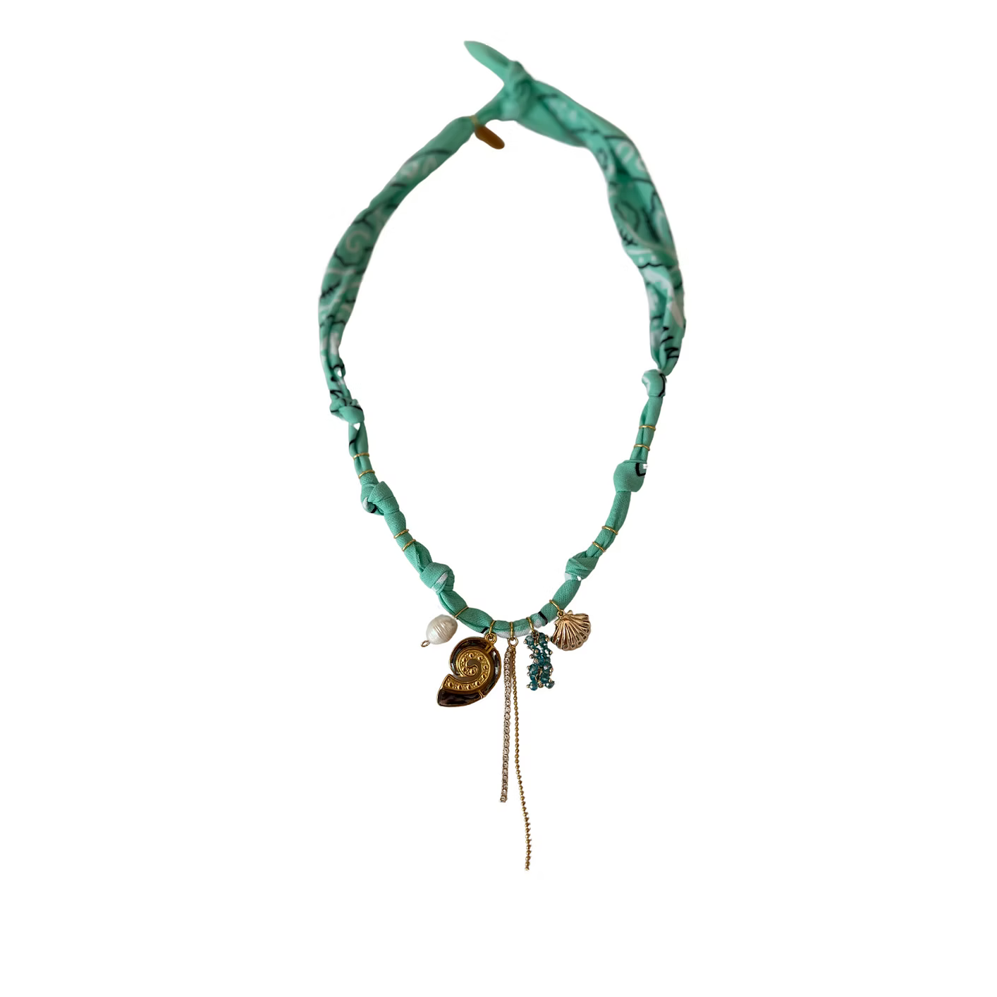 Collier Hydra Island Escargot Aqua