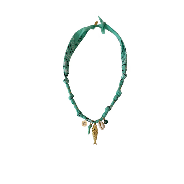 Collier Hydra Island Poisson Aqua