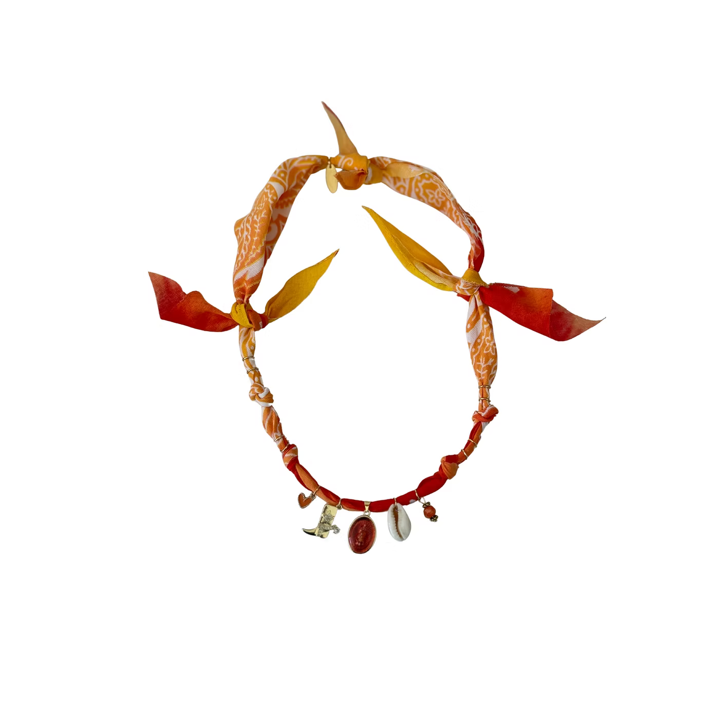 Collier Ibiza Sunrise Vierge Rouge