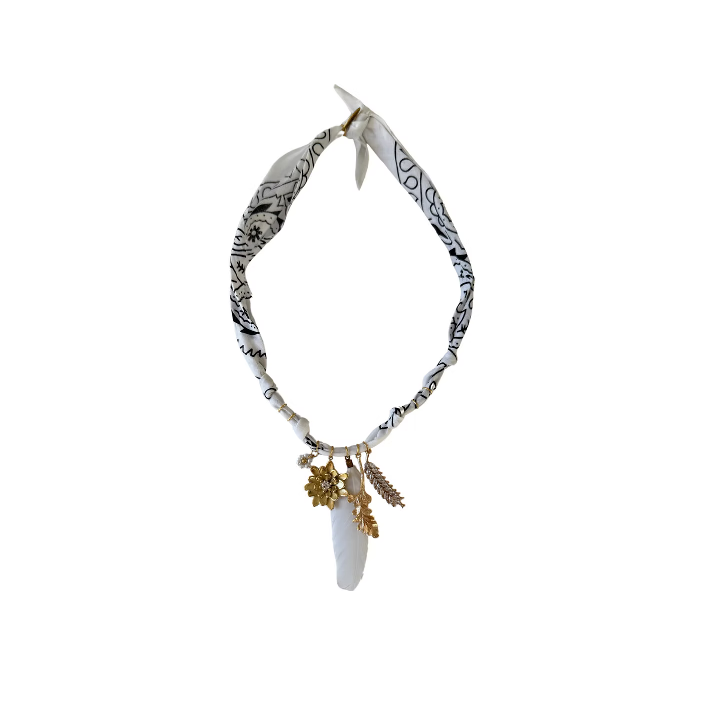 Collier Poetic Blush Fleur Et Plume