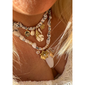 Collier Poetic Blush Fleur Et Plume