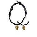 Collier Reversible Astro Noir