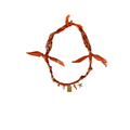 Collier Santa Giulia Palmier Carré Orange