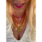 Collier Santa Giulia Peace Fuschia