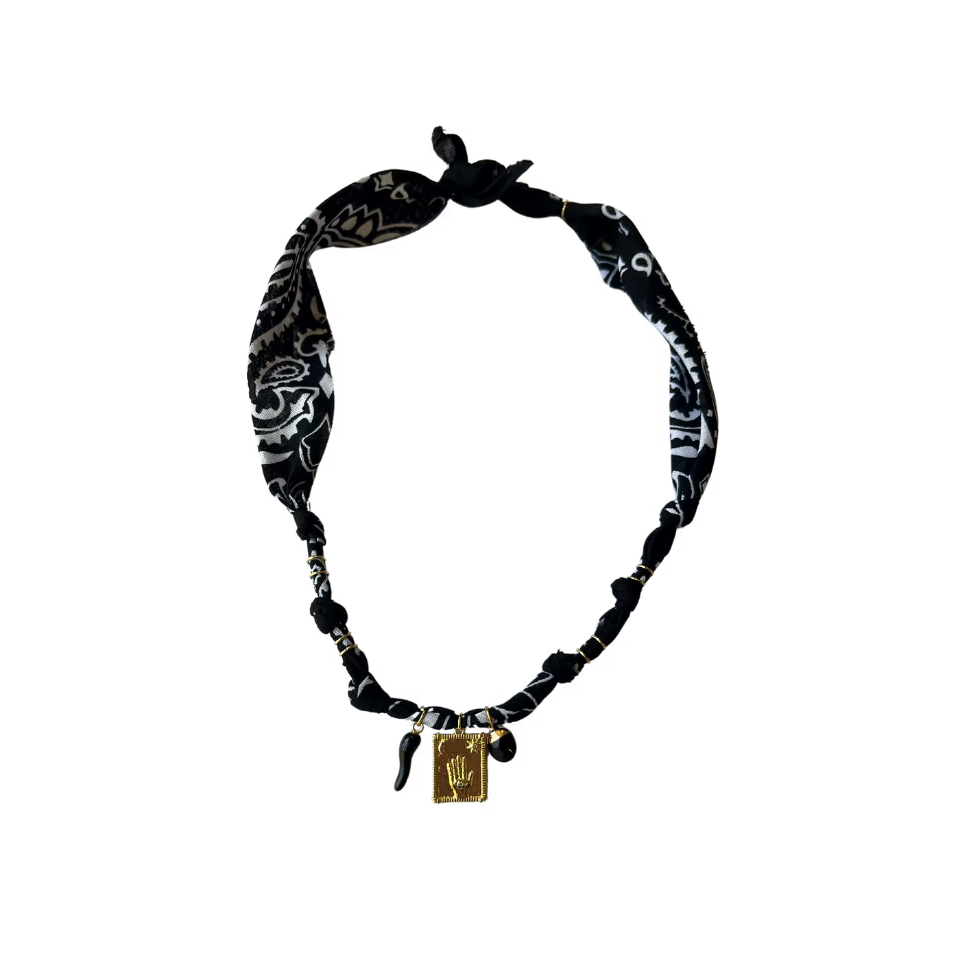 Collier Spiritus Tarot  Main Noir
