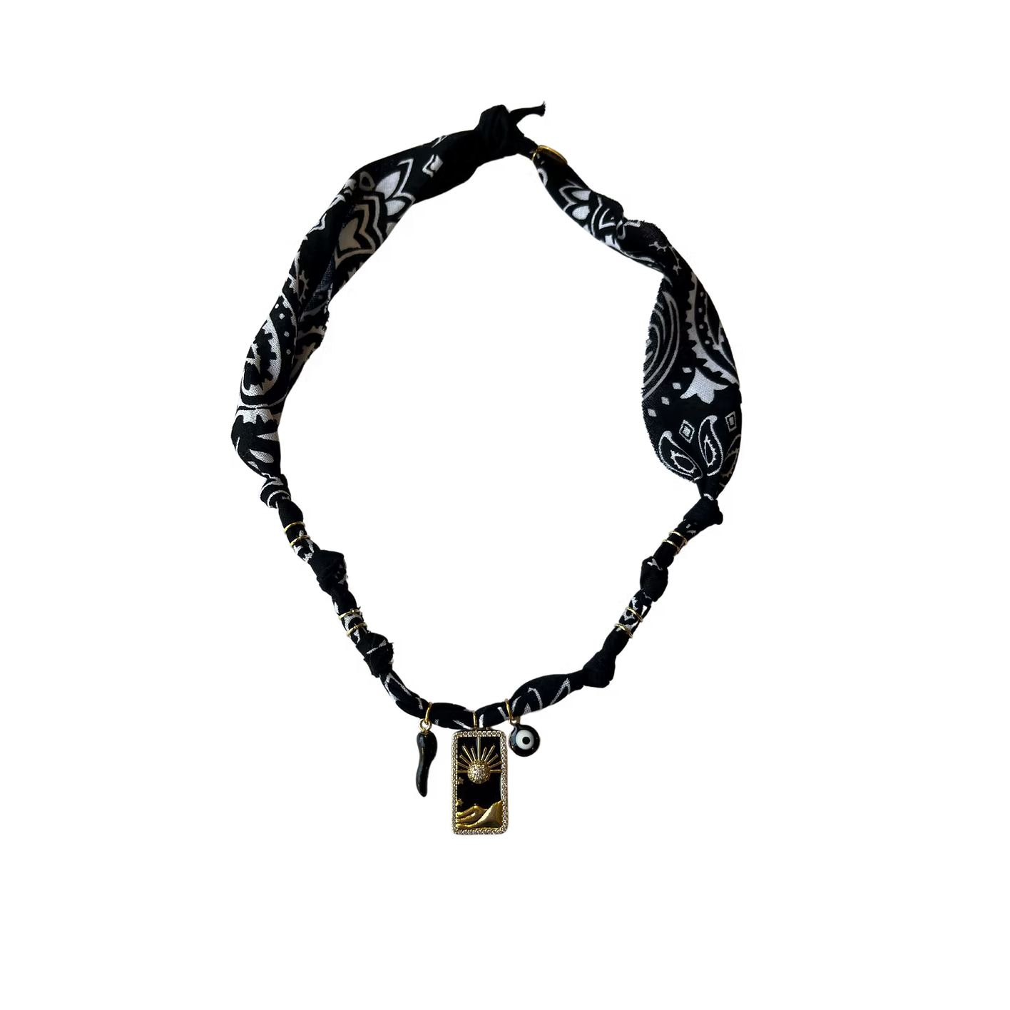 Collier Spiritus Tarot Soleil Noir