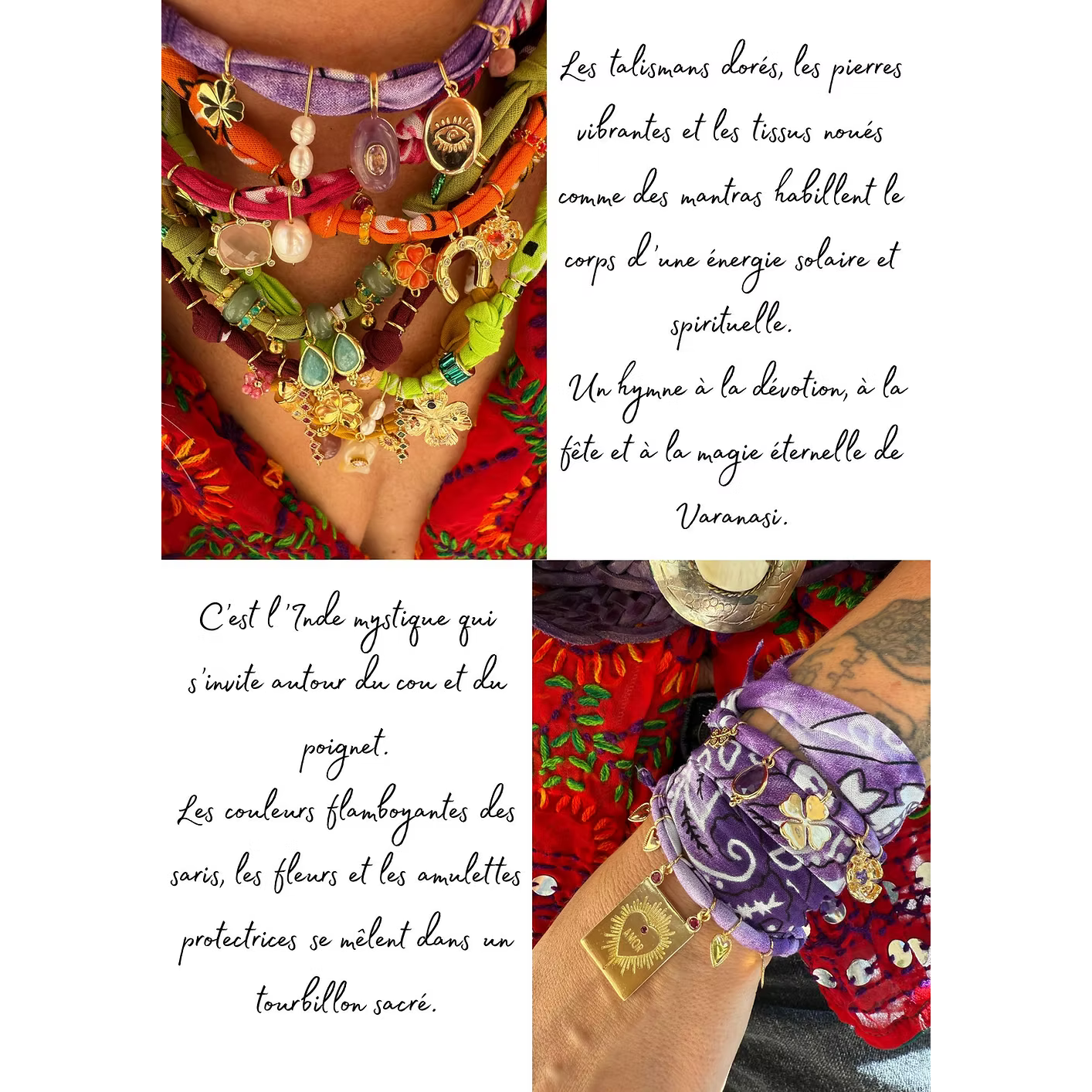 Collier Varanasi Amor Violet