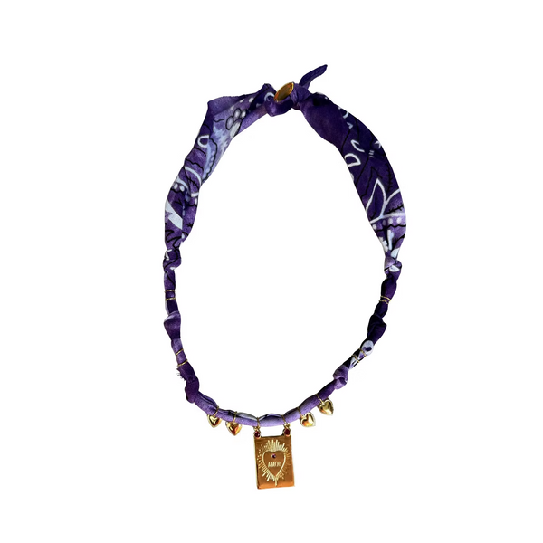 Collier Varanasi Amor Violet