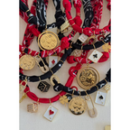 Collier Vegas Members Médaille Réversible Rouge