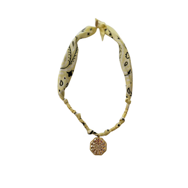 Collier Vegas Members Roulette Jaune Pale