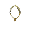 Collier Vegas Members Trefle Jaune Pale