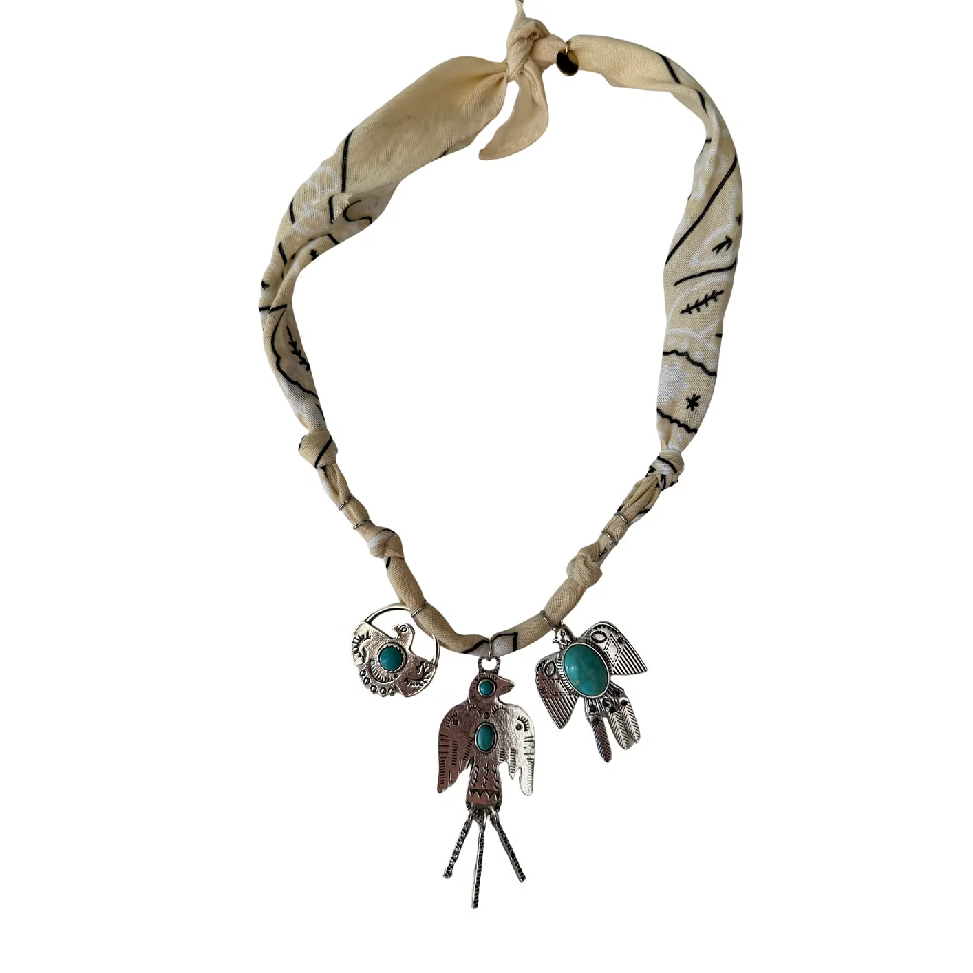 Collier « Apache »Trio D'Aigles Nude
