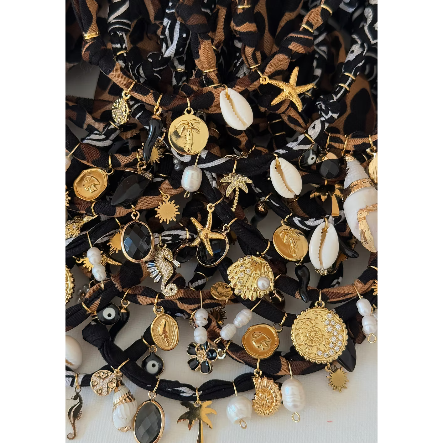 Collier « Léo Summer » Palmier Noir