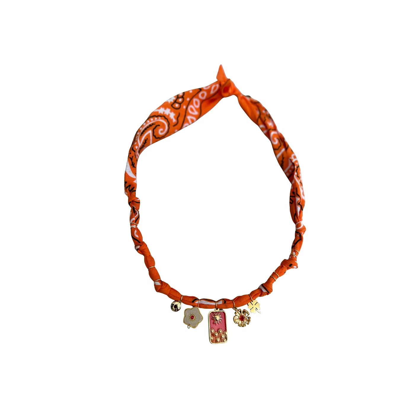 Collier « Varanasi » Soleil Orange