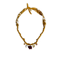 Collier « Varanasi » Elephant Moutarde