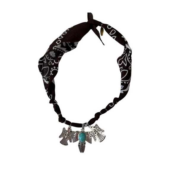 Collier « Apache »Trio D'Aigles Choco