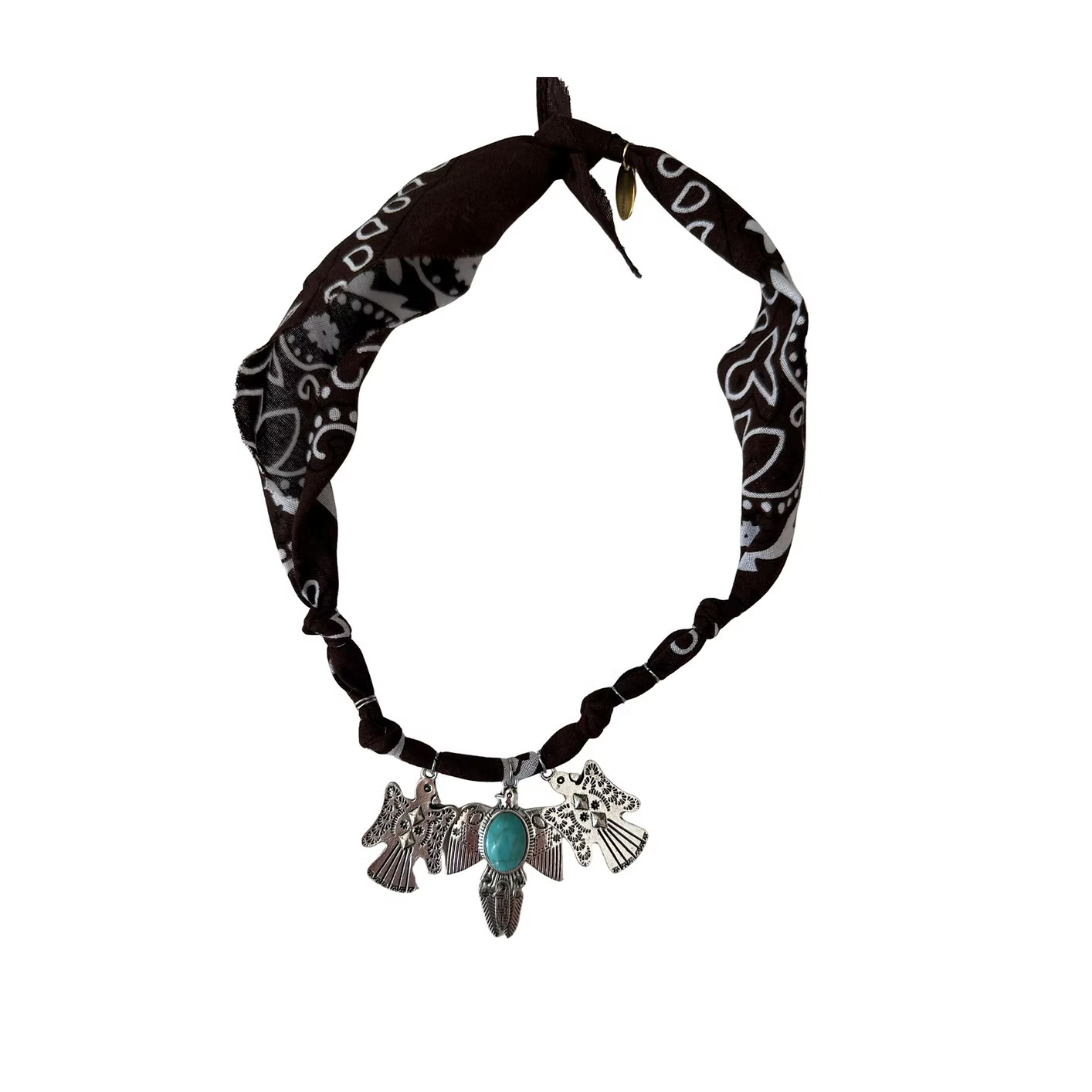 Collier « Apache »Trio D'Aigles Choco