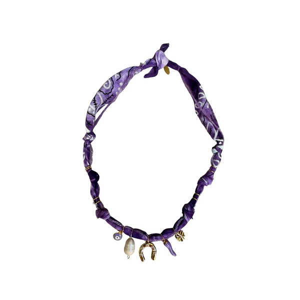 Collier « Varanasi » Fer À Cheval Violet