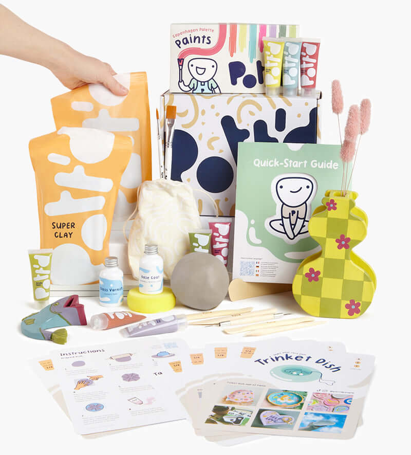 Kit De Poterie Maison - Peintures Au Choix