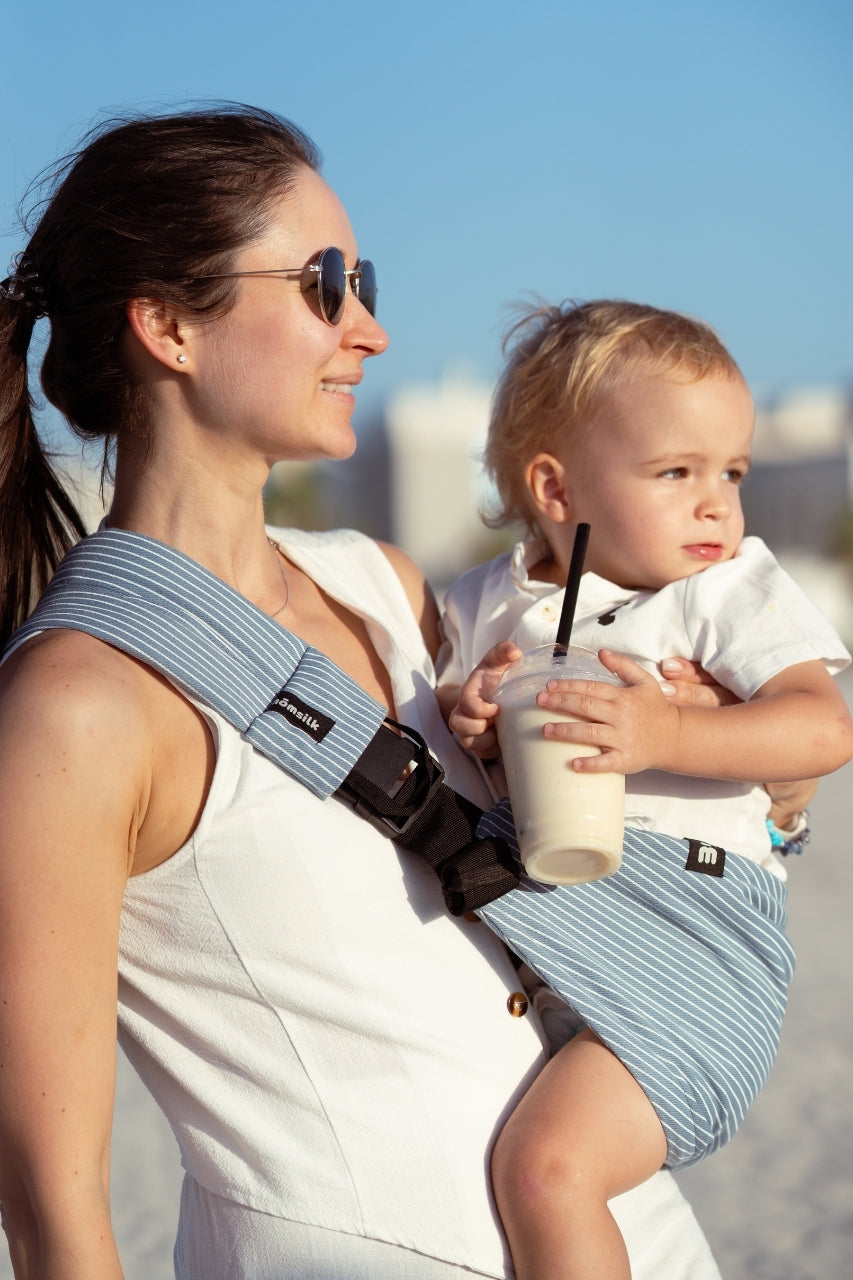 Porte-bébé MomSwing - Lignes d'Azure