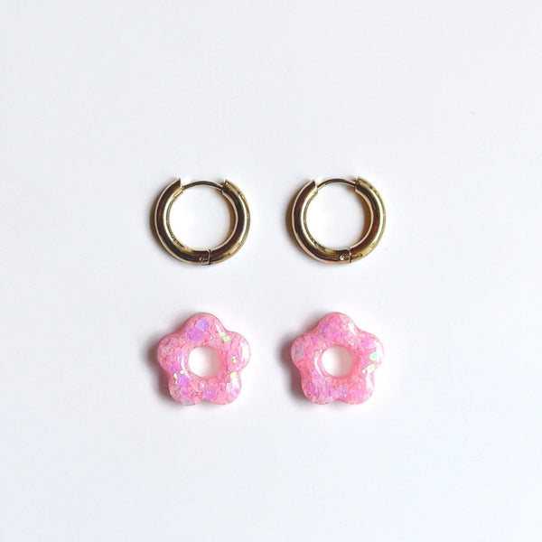 Créoles Hibiscus - Bubble Gum