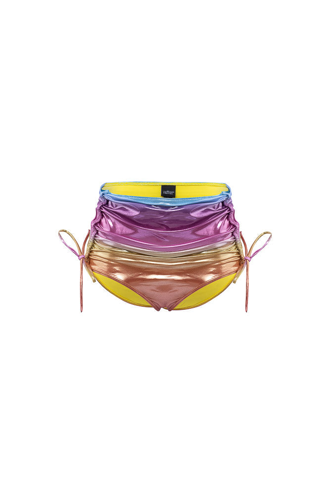 Culotte Taille Haute Fascinante Sunset Rouge/Bleu