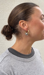 Boucles D'Oreilles Round X Hoop
