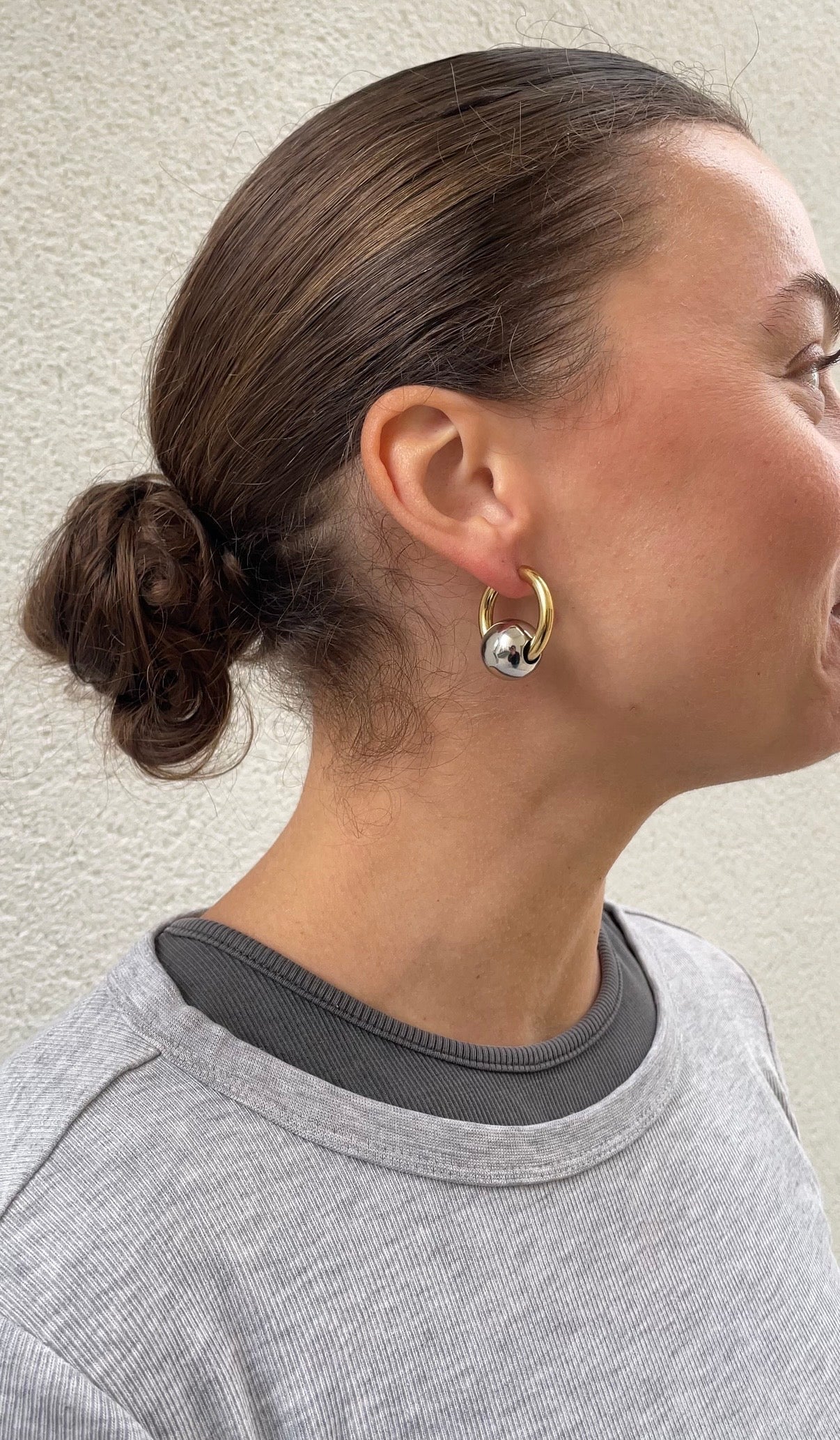 Boucles D'Oreilles Round X Hoop
