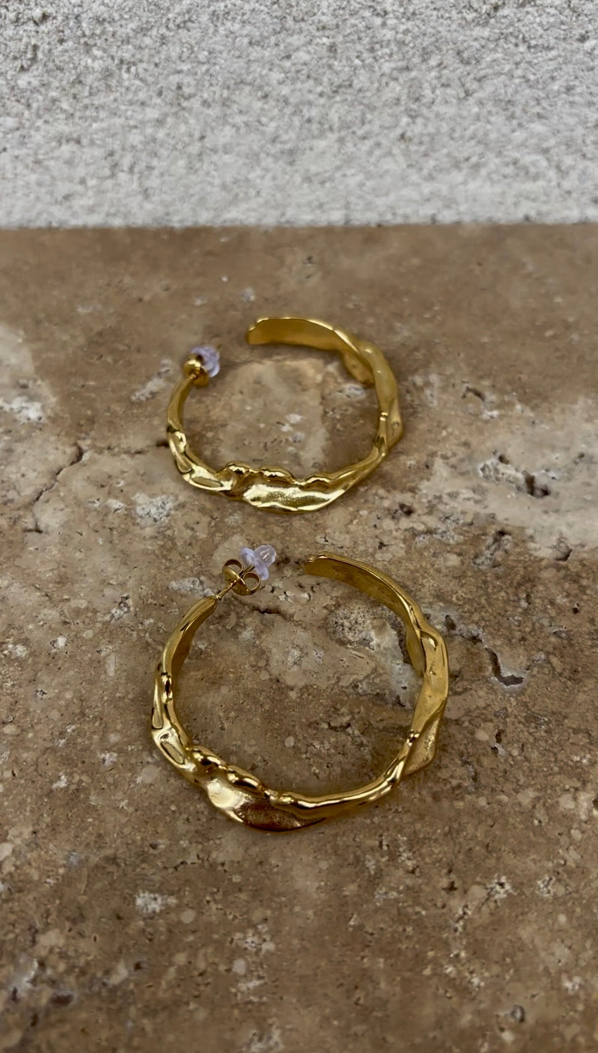 Boucles D'Oreilles Melted Hoops