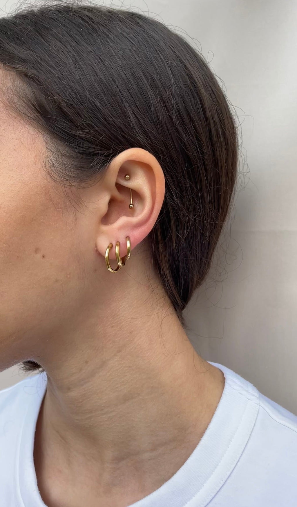 Boucles D'Oreilles Thin Classic Hoops