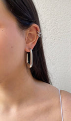 Boucles D'Oreilles Huge Rectangular
