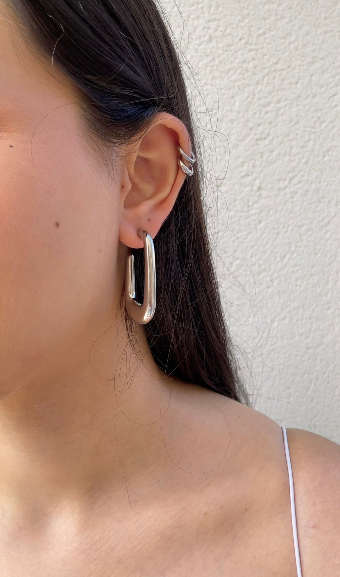 Boucles D'Oreilles Huge Rectangular