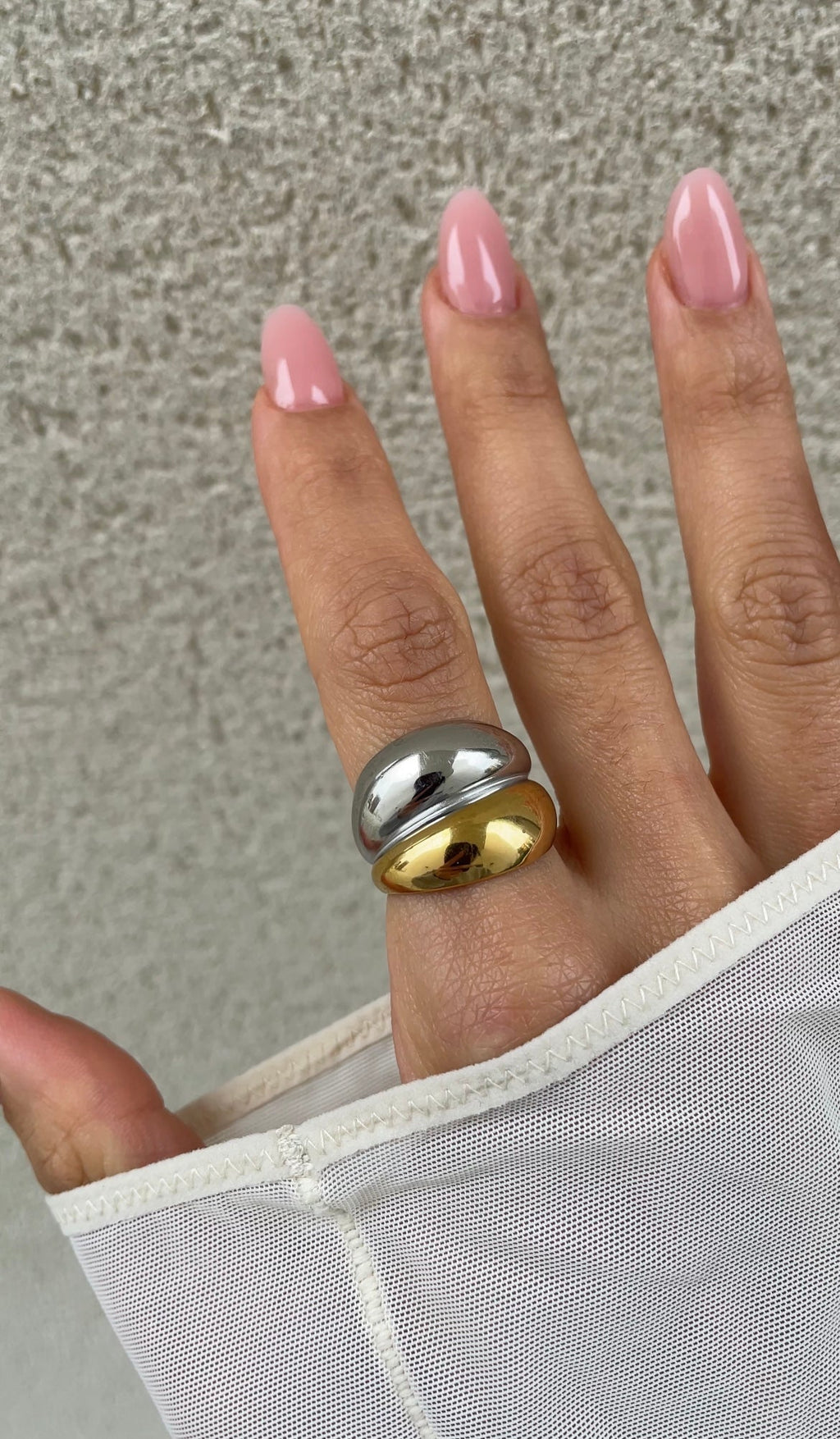 Bague Double Dome
