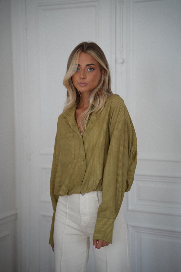 Blouse Courte Miranda - Verte
